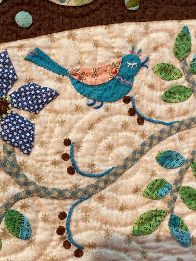 "Hamorebi Sunlight Through the Leaves" by Teruko Uchiya - Detail 3